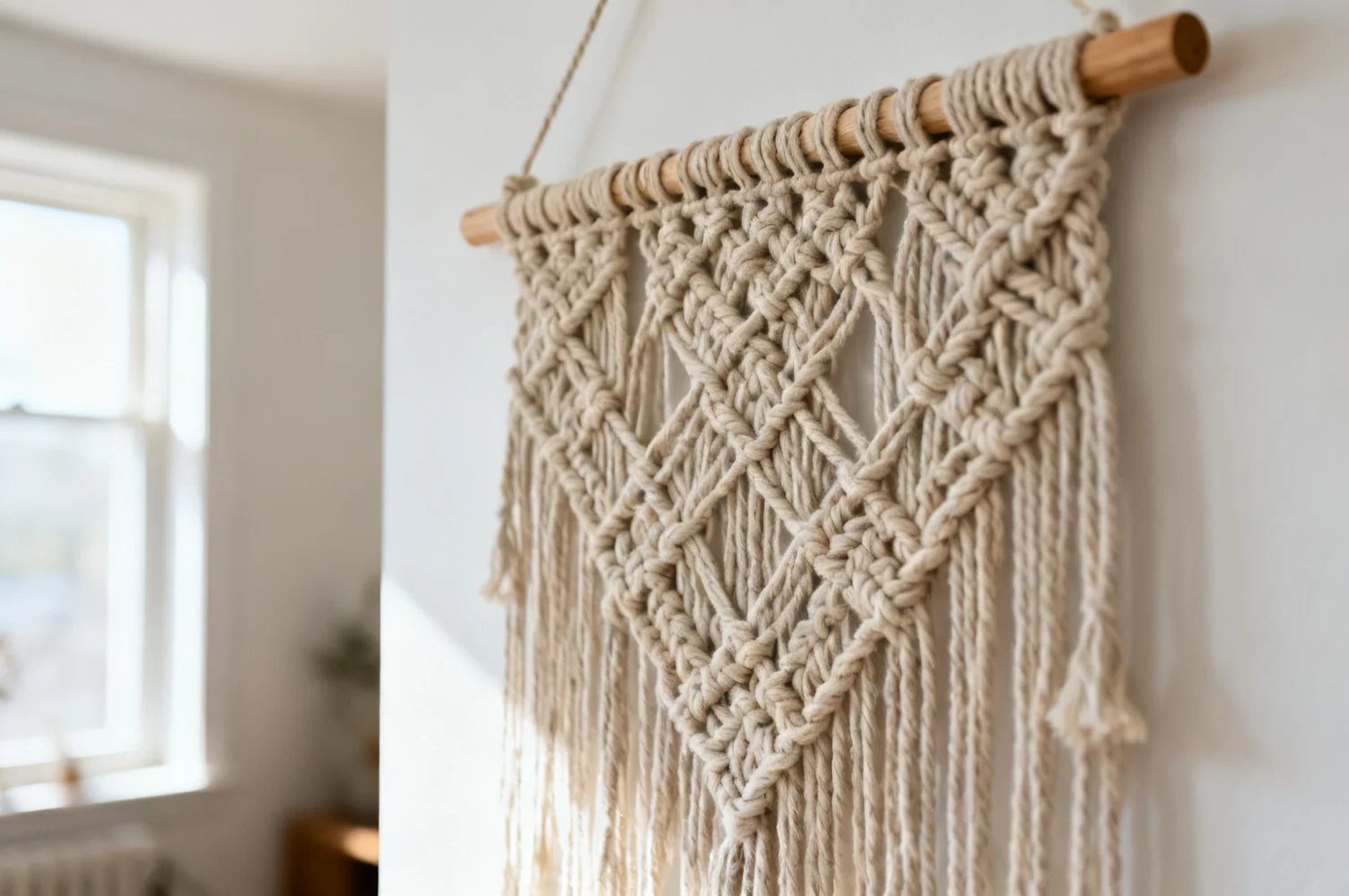 Créer une décoration murale en macramé : tutoriel pour débutants